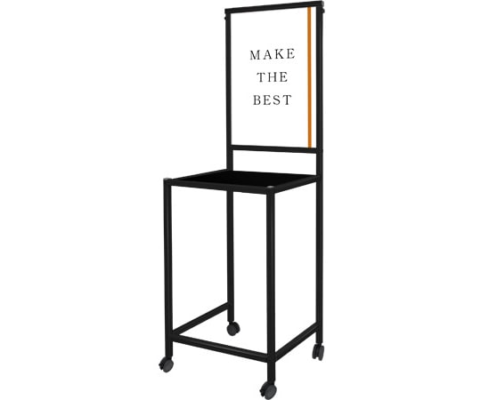 常磐精工 ブラックスマートサインテーブル A2 黒 BSMSGTB450x800-A2-B 1台（ご注文単位1台）【直送品】