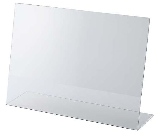 鈴木プラスチックス サインホルダー片面用L型 A4ヨコ 10個入 00-01-12140 1袋（ご注文単位1袋）【直送品】