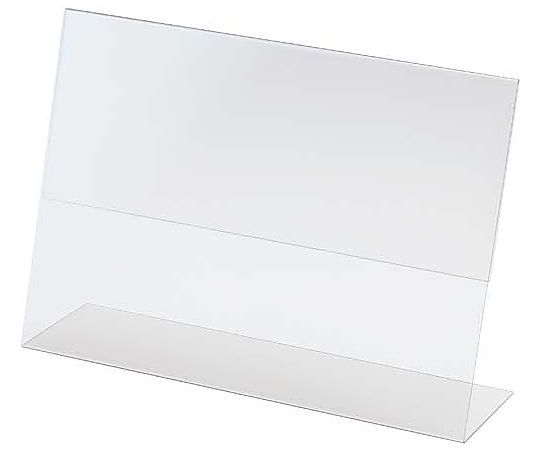 鈴木プラスチックス サインホルダー片面用L型 A5ヨコ 10個入 00-01-12139 1袋（ご注文単位1袋）【直送品】