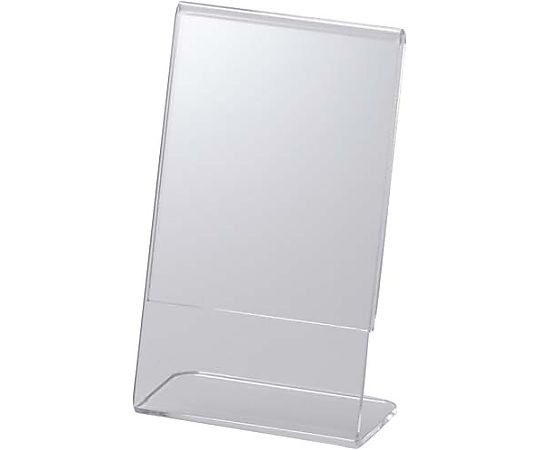 鈴木プラスチックス サインホルダー片面用L型 名刺サイズ 縦 00-01-12164 1個（ご注文単位1個）【直送品】