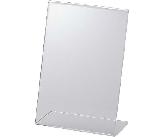 鈴木プラスチックス サインホルダー片面用L型 写真Lサイズ 縦 00-01-12016 1個（ご注文単位1個）【直送品】