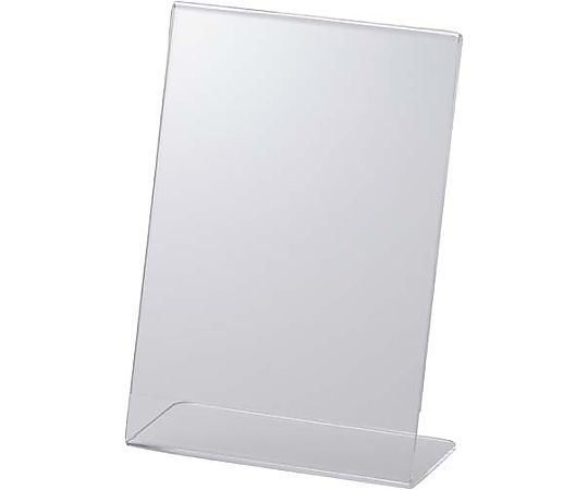 鈴木プラスチックス サインホルダー片面用L型 A6 縦 00-01-12167 1個（ご注文単位1個）【直送品】
