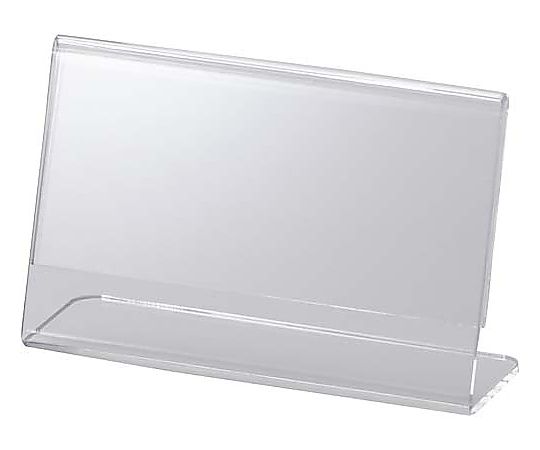 鈴木プラスチックス サインホルダー片面用L型 名刺サイズ 横 00-01-12136 1個（ご注文単位1個）【直送品】