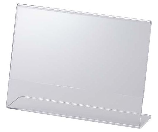 鈴木プラスチックス サインホルダー片面用L型 写真Lサイズ 横 00-01-12137 1個（ご注文単位1個）【直送品】