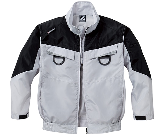 自重堂 空調服長袖ブルゾン シルバー 5L 74140 1枚(ご注文単位1枚)【直送品】