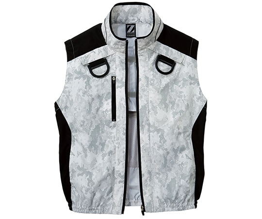 自重堂 空調服ベスト シルバーカモフラ SS 74150 1枚(ご注文単位1枚)【直送品】