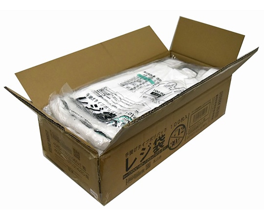 紺屋商事 ケース売:レジ袋乳白 東12西30号 180(300)×410(100枚×20冊) 00723112 1箱（ご注文単位1箱）【直送品】
