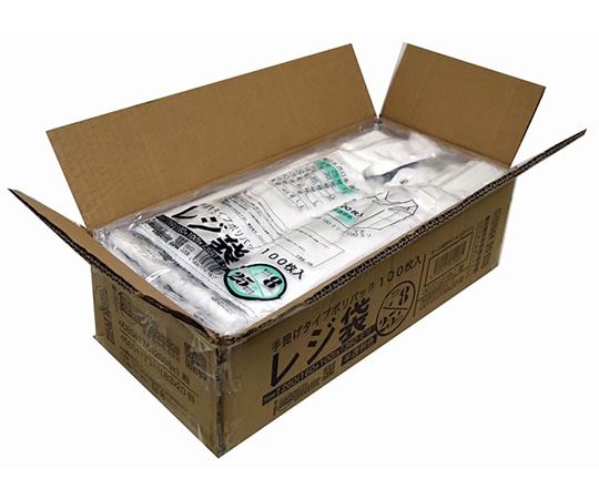 紺屋商事 ケース売:レジ袋半透明 東8西25号 160(260)×360(100枚×20冊) 00723208 1箱（ご注文単位1箱）【直送品】