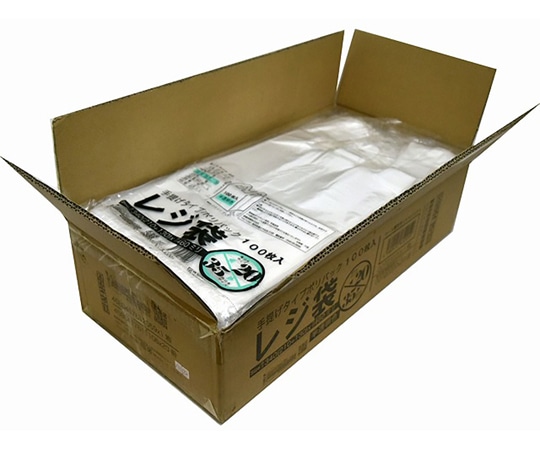 紺屋商事 ケース売:レジ袋半透明 東20西35号 210(340)×460(100枚×20冊) 00723220 1箱（ご注文単位1箱）【直送品】