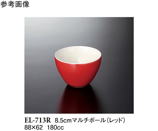 スリーライン 8.5cm マルチボール レッド 5個入 EL-713R 1袋（ご注文単位1袋）【直送品】