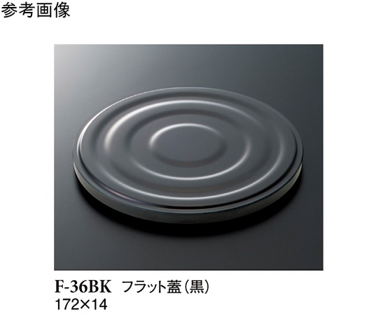スリーライン フラット蓋 黒 172×14mm 10個入 F-36BK 1袋(ご注文単位1袋)【直送品】