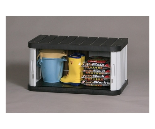 アイリスオーヤマ ミニロッカー ブラック/グレー ML-450V 1個(ご注文単位1個)【直送品】