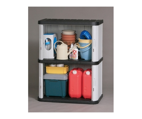 アイリスオーヤマ ミニロッカー ブラック/グレー ML-1200V 1個(ご注文単位1個)【直送品】