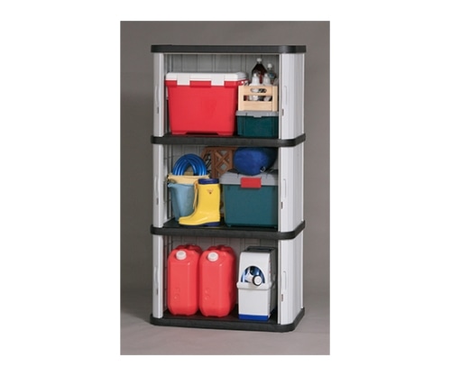 アイリスオーヤマ ミニロッカー ブラック/グレー ML-1700V 1個(ご注文単位1個)【直送品】