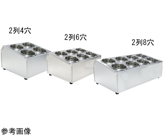 スギコ産業 スギコ 18-8シルバーティナー 2列4穴(樹脂シリンダー付) TO-763-4 1個（ご注文単位1個）【直送品】