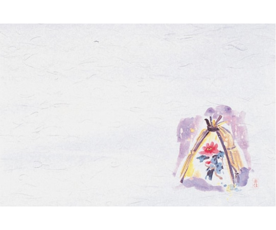 マイン 四季紙・千寿シリーズ尺3(100枚入)寒牡丹(10月~12月) M30-255 1個(ご注文単位1個)【直送品】