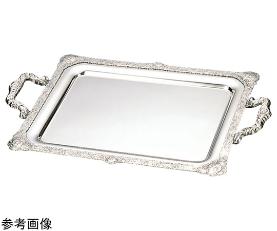 アズワン UK 18-8広渕角盆 38インチ(手無)  1個（ご注文単位1個）【直送品】