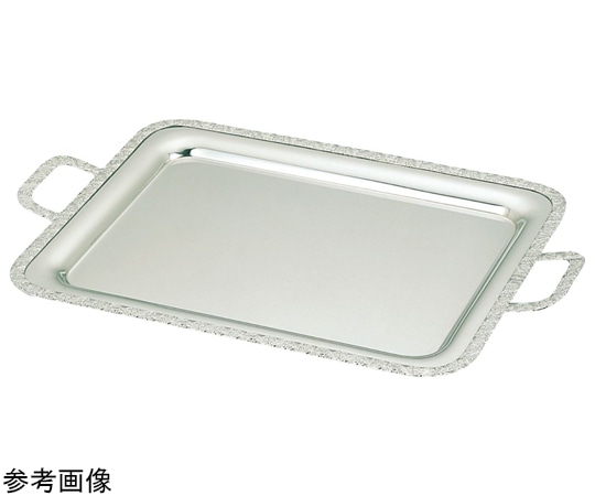 アズワン SW 18-8ガーネット角盆 22インチ(手付)  1個（ご注文単位1個）【直送品】