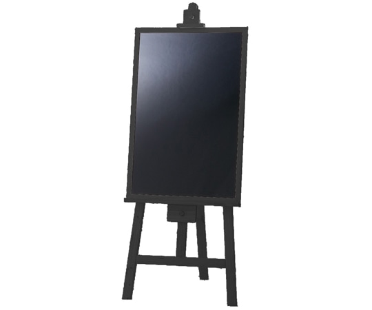 アズワン イーゼル&ボードセット ブラック 61-555-73-3 1セット（ご注文単位1セット）【直送品】