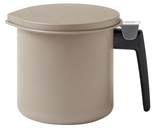 アイリスオーヤマ 活性炭オイルポット800ml カートリッジ1個付 グレー H-OP800 1個（ご注文単位1個）【直送品】