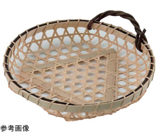 萬洋 白竹百合カズラ付篭 小 18-113 1個(ご注文単位1個)【直送品】