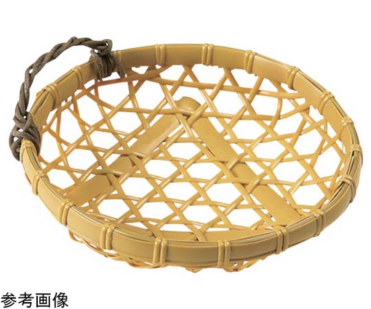 萬洋 樹脂バスケット ユリカズラ付 白 φ150×30mm 15号 91-034A 1個(ご注文単位1個)【直送品】