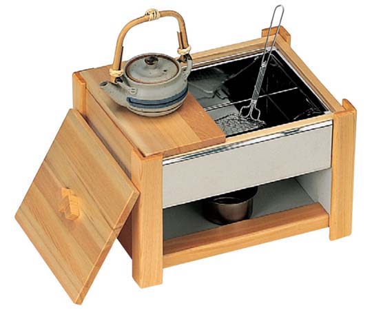 テスク 白木湯豆腐セット(固型燃料用) CW-403 1セット(ご注文単位1セット)【直送品】