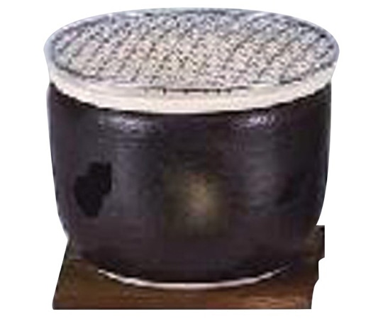 アズワン 伊勢炭焼水コンロ(黒)φ167×125mm 54804-480 1個(ご注文単位1個)【直送品】