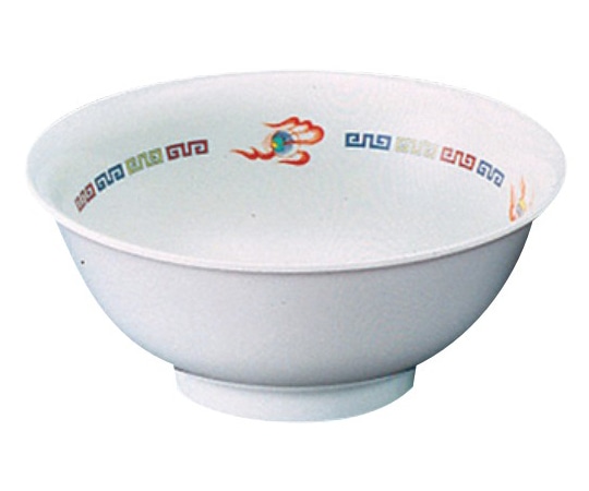 アズワン メラミン｢龍｣シリーズ タンメン鉢 CD-1-R 1個(ご注文単位1個)【直送品】