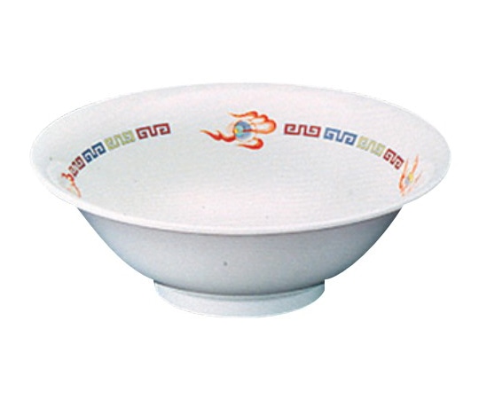アズワン メラミン｢龍｣シリーズ ラーメン鉢 CD-2-R 1個(ご注文単位1個)【直送品】