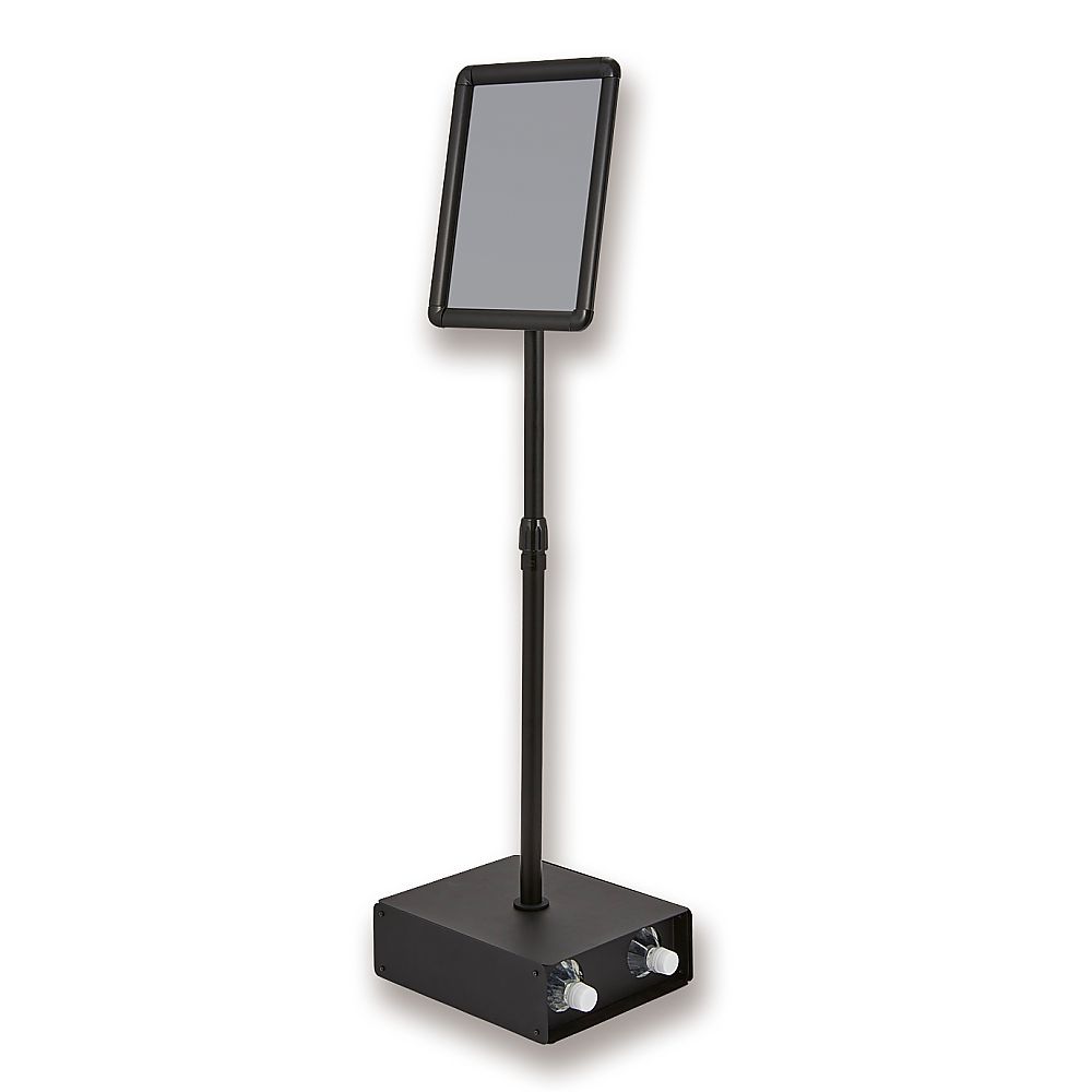 アスカ 転倒防止アルミ枠ポスタースタンド A4 APS-A4 1台（ご注文単位1台）【直送品】