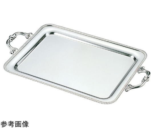 アズワン SW 18-8菊渕角盆 14インチ(手無)  1個（ご注文単位1個）【直送品】