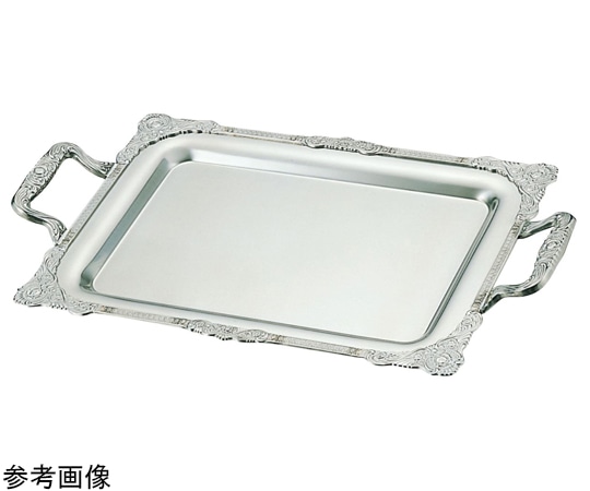 アズワン SW 18-8ローズ角盆 22インチ(手付)  1個（ご注文単位1個）【直送品】