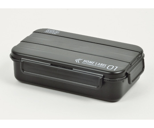 パール金属 ホームレーベル メンズランチボックス1段 ブラック D-435 1個(ご注文単位1個)【直送品】