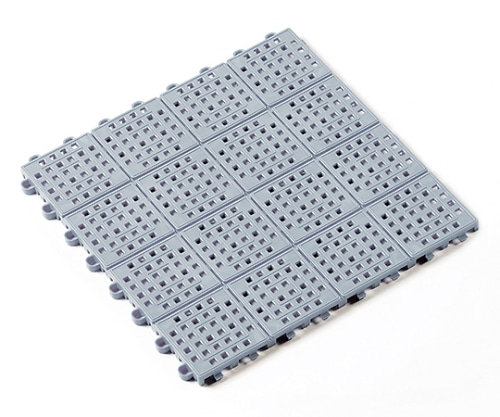 テラモト タッチマットⅡ 灰 300×300 MR-064-176-7 1枚(ご注文単位1枚)【直送品】