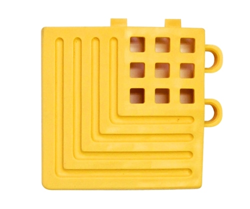 テラモト タッチマットⅡ専用ふち 黄 角ふち MR-064-690-5 1枚(ご注文単位1枚)【直送品】