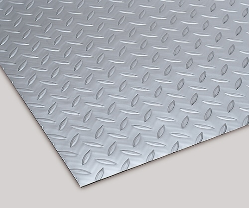 テラモト リサイクル長マット 縞鋼板シルバー 915㎜×20m MR-157-120-5 1本(ご注文単位1本)【直送品】