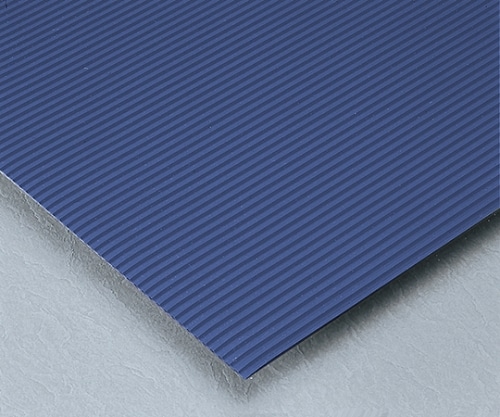 テラモト ビニール長マット B山 91㎝×20m 青 MR-141-056-3 1本(ご注文単位1本)【直送品】