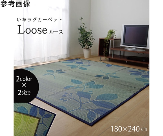 アズワン い草ラグ おしゃれ シンプル カーペット 『ルース』 グリーン 約180×240cm 1071490123909 1個（ご注文単位1個）【直送品】