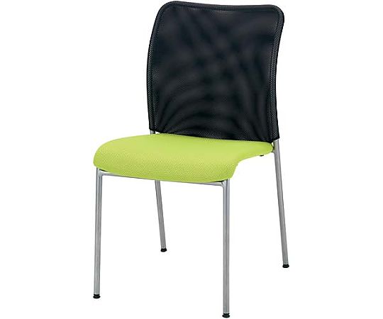 関家具 メッシュミーティング用チェア グリーン 4脚セット Z-095310-C 1箱(ご注文単位1箱)【直送品】