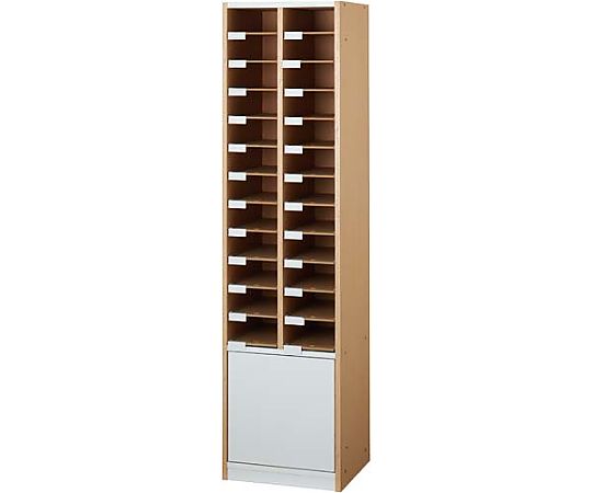 バリュテック・インターナショナル PL用紙整理ラック 伝票対応2列 幅399 扉付 PLN-26 1台（ご注文単位1台）【直送品】