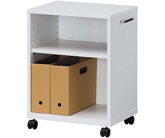 白井産業 木製デスク下ワゴン 天板付 OF2-6045W 1台(ご注文単位1台)【直送品】