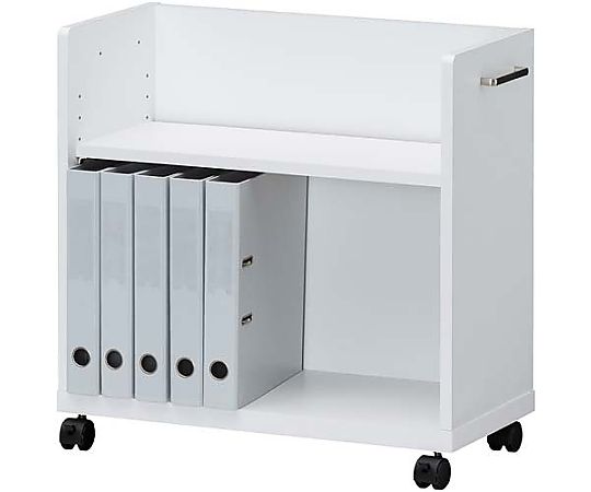 白井産業 木製デスク下ワゴン 天板なし 薄型 OF2-6060P 1台(ご注文単位1台)【直送品】