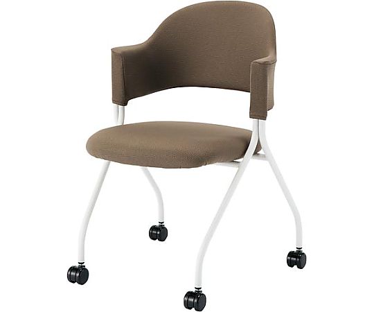 CLOVE フランチェアクロスタイプ白脚背座ベージュ2脚セット TTK25-GRM6 1箱(ご注文単位1箱)【直送品】