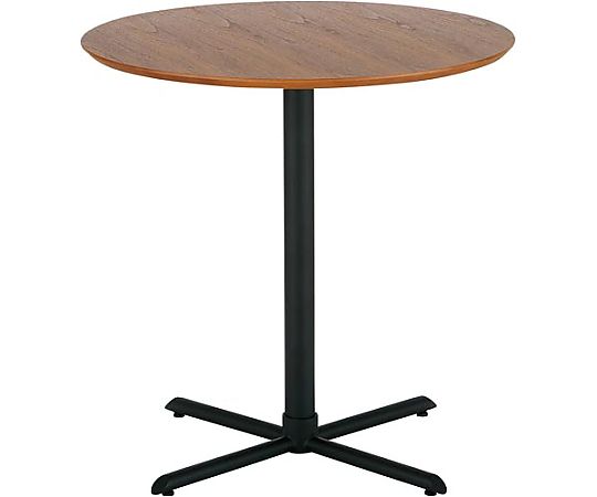 あずま工芸 突板ラウンドカフェテーブル ダークブラウン SST-280DB 1台(ご注文単位1台)【直送品】