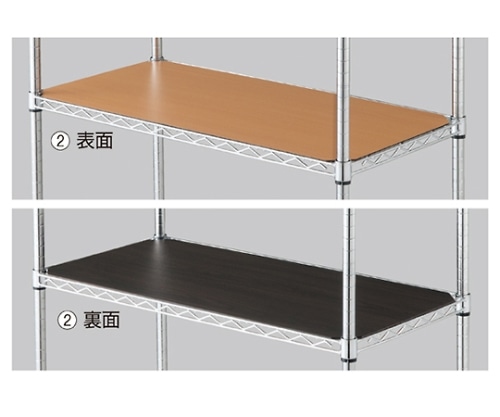 ストア・エキスプレス ワイヤーラックスチール棚用リバーシブル木製シートD45.7cmタイプ W90.7×D45.7cm用 61-65-4-2 1枚（ご注文単位1枚）【直送品】