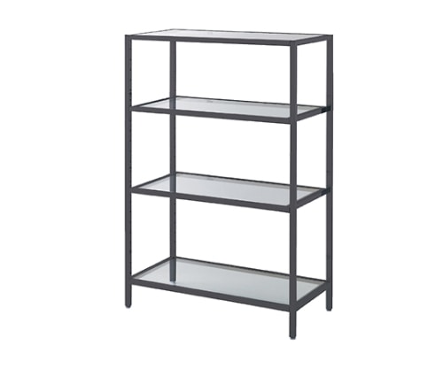 ストア・エキスプレス ボックスフレームテーブル W90cm サテンブラック 4段 61-105-2-2 1台(ご注文単位1台)【直送品】