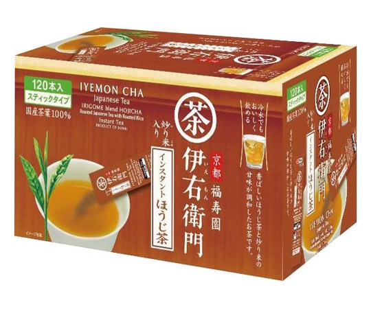 宇治の露製茶 伊右衛門 ほうじ茶インスタントスティック 120本 781495 1個※軽（ご注文単位1個）【直送品】