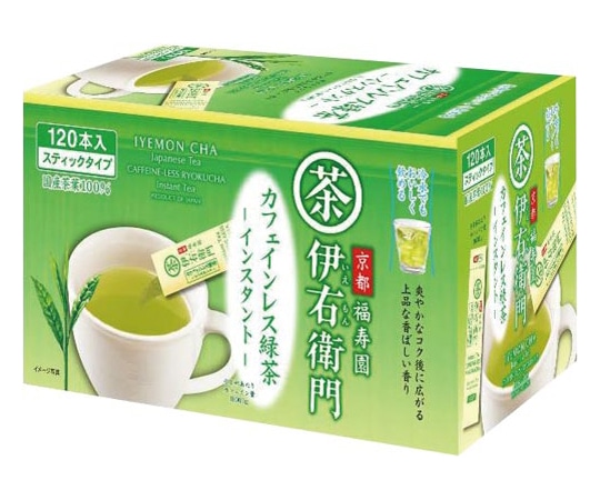 宇治の露製茶 伊右衛門 カフェインレス緑茶スティック 120本 781501 1個※軽（ご注文単位1個）【直送品】