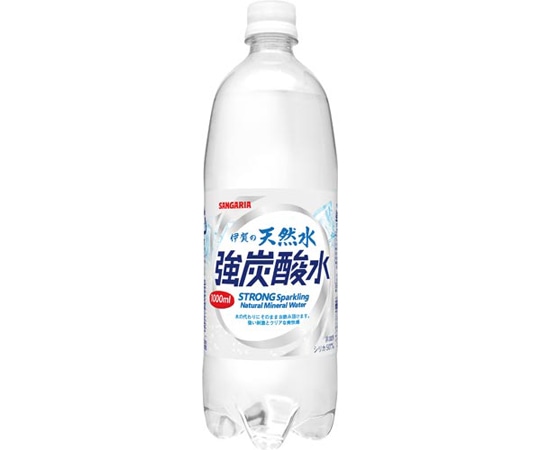日本サンガリアベバレッジカンパニー 伊賀の天然水強炭酸水 1000mL 12本 119247 1ケース※軽（ご注文単位1ケース）【直送品】